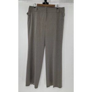 MICHAEL KORS Dress Pants Brown Wide Leg Slacks Pockets Size 12 Hemmed, 32 Inches